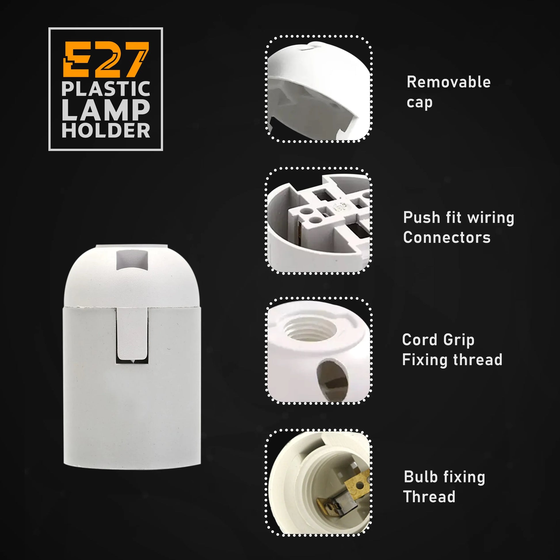 E27 Socket Lamp Holder