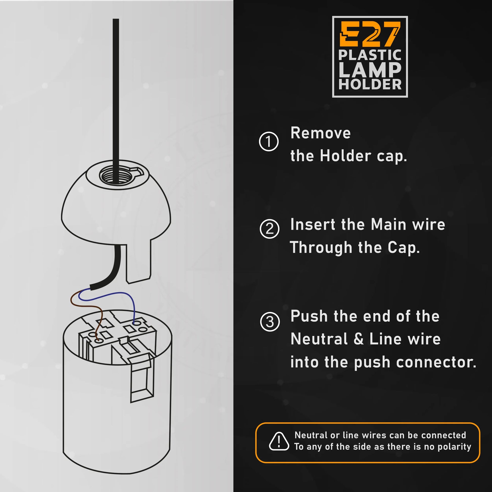 E27 Socket Lamp Holder