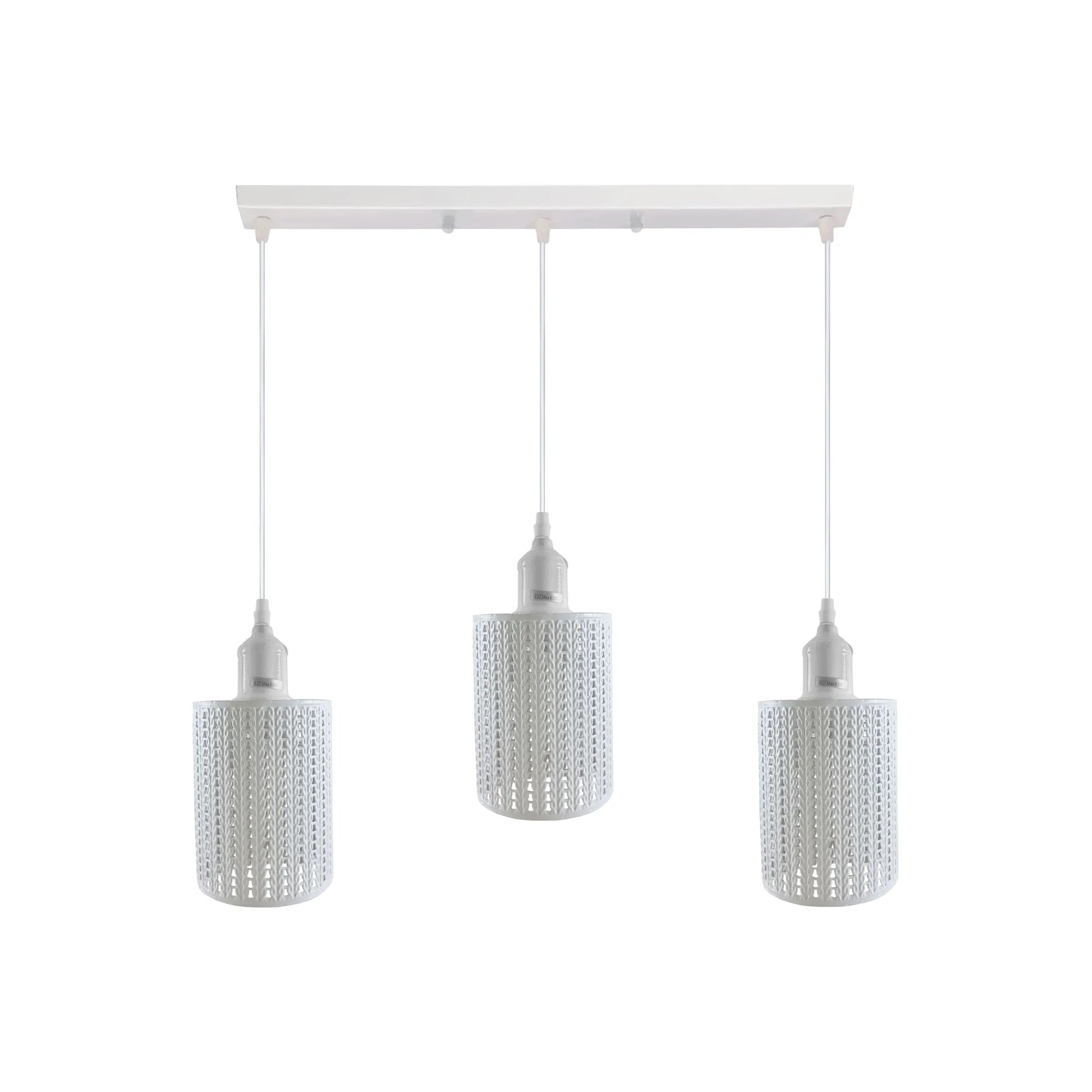 adjustable 3-light metal cage pendant light 