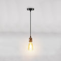 3-aderige vintage plafondlampfitting ~1716