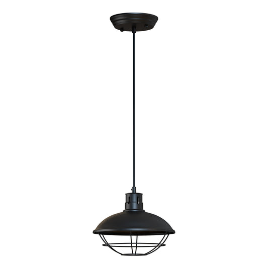 Nautische visserskap met kooivormige hanglamp ~5518 