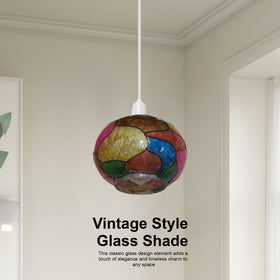 Tiffany-stijl lampenkap plafond hanglamp ~5546