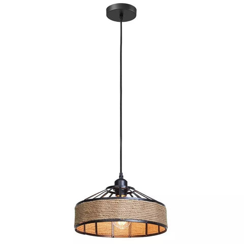 Hanglamp van henneptouw ~5573