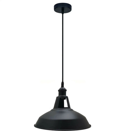 Retro hanglamp met metalen kap, plafondlamp ~ 5580
