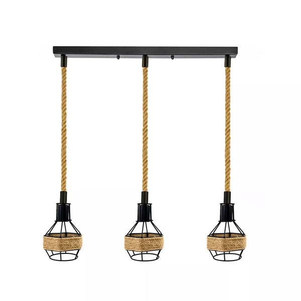Hennepdesign keukenverlichting voor boven de tafel~5582 – 3-kops rechthoek