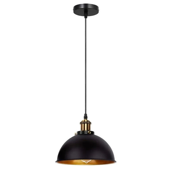 Industriële vintage hanglamp, E27 metalen kap voor thuis en café ~ 5662 – Koepel 21cm