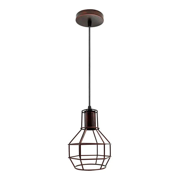 Vintage Nest metalen draadkooi plafondlampfitting ~5961 – Nee