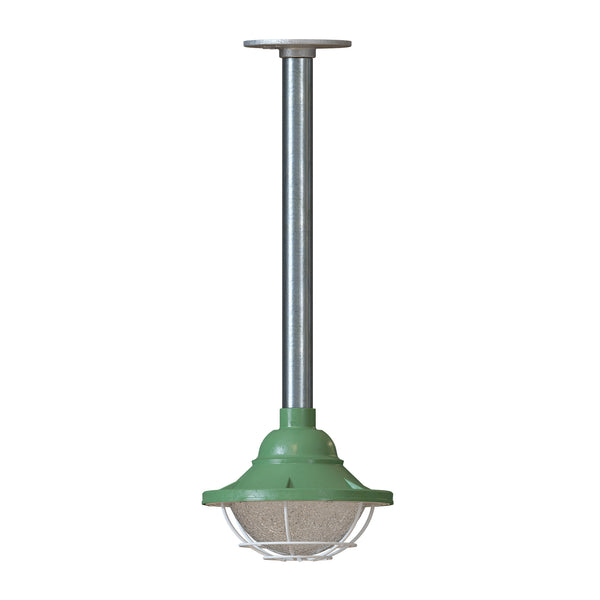 Industrial Steampunk Pipe Pendant Light E27 Metal cage hanging Lights~6111 – Green / 40cm / No
