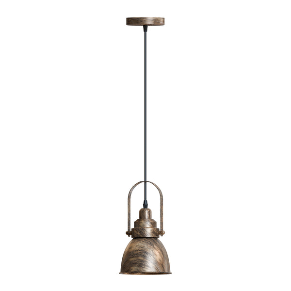 Black Metal Single Head Adjustable Pendant Light~6117 – Brushed Copper / Yes