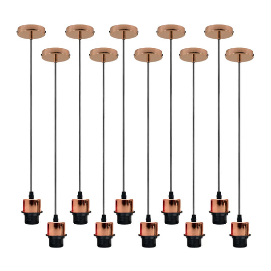 Ceiling light fitting Lamp Holder Rose Gold 10 PCS
