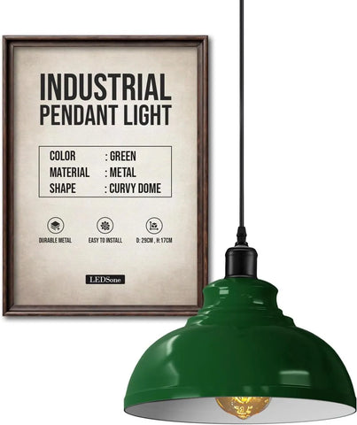 Height Adjustable Metal Pendant Light ~6151