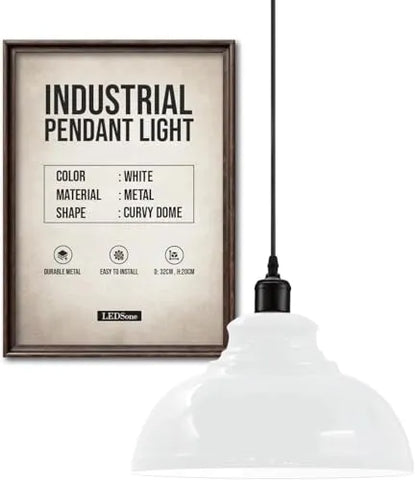 Height Adjustable Metal Pendant Light ~6151