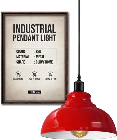 Height Adjustable Metal Pendant Light ~6151