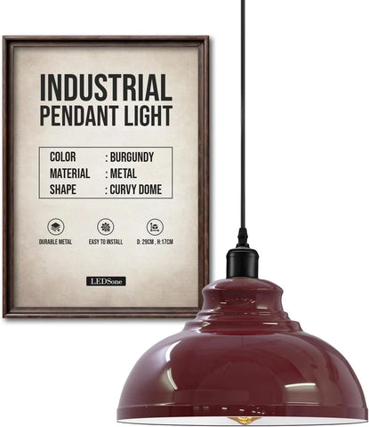 Height Adjustable Metal Pendant Light ~6151