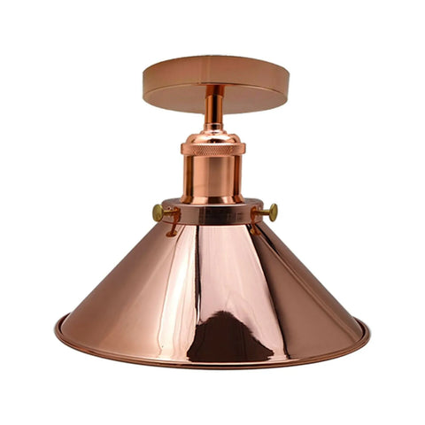 E27 Metal Semi Flush Mount Ceiling Light ~6170