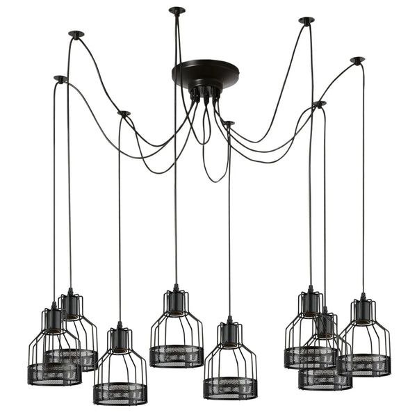 Retro Multi Arm Birdcage Pendant Light | E27 | Vintage | Adjustable ~6318 – No / 8 Outlet