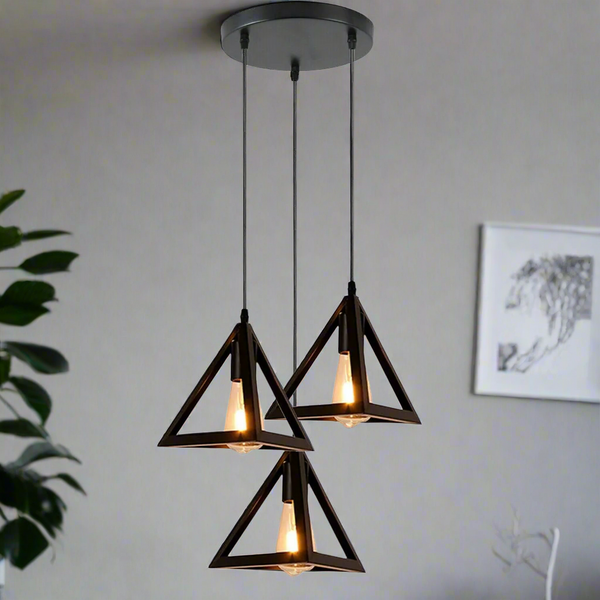 Black 3 Head Modern Pendant Light ~6327 – Yes