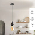 Vintage industriële hanglamp, lamphouder plafondlamp~4263