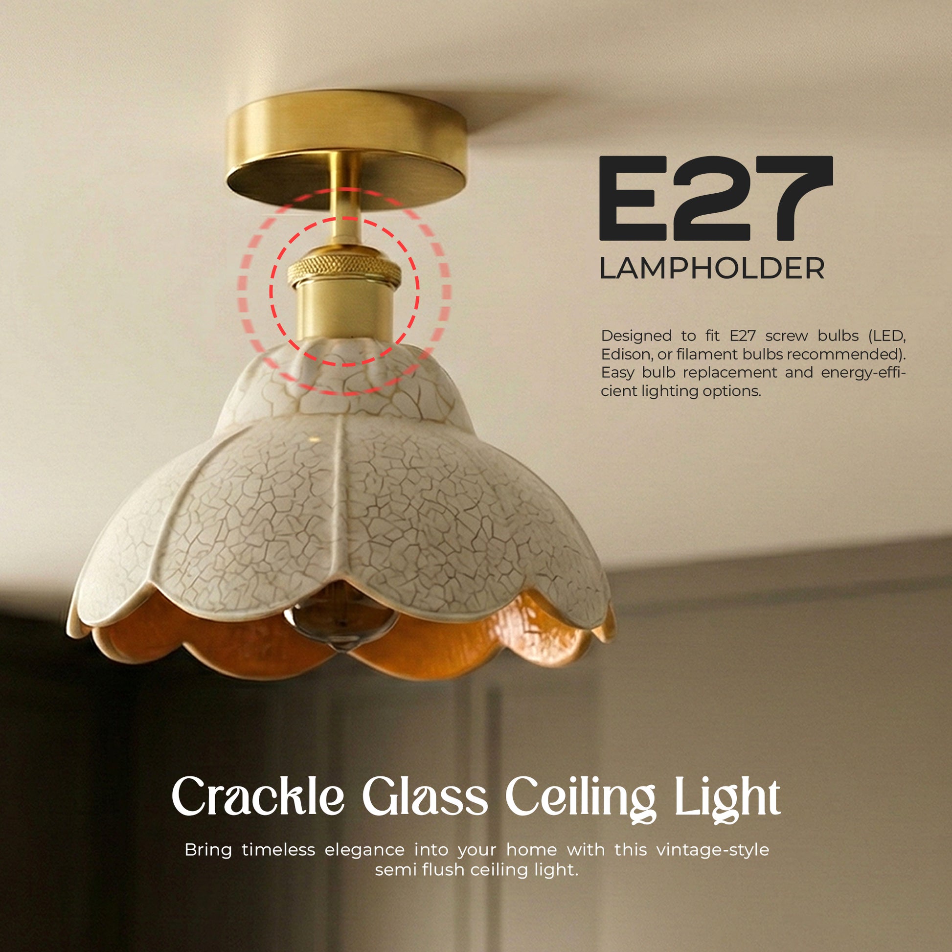 cracke glass celing lights