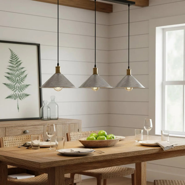 Tack Pendant Lamp Above Counter W50cm ~6614 – Satin Nickel