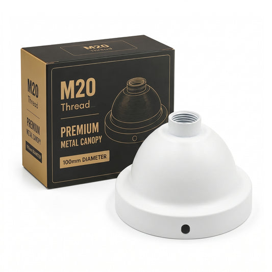 M20 Female Thread Ceiling Rose 100mm Conduit Pendant Kit~6817