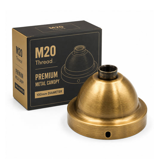M20 Female Thread Ceiling Rose 100mm Conduit Pendant Kit~6817