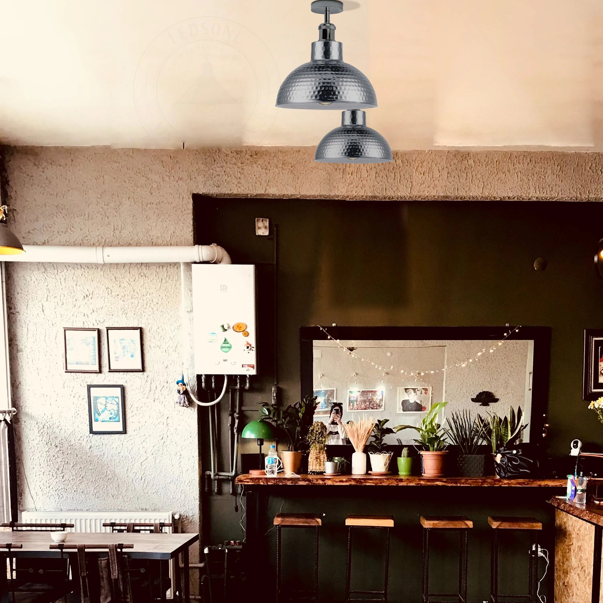 Chrome Ceiling Light