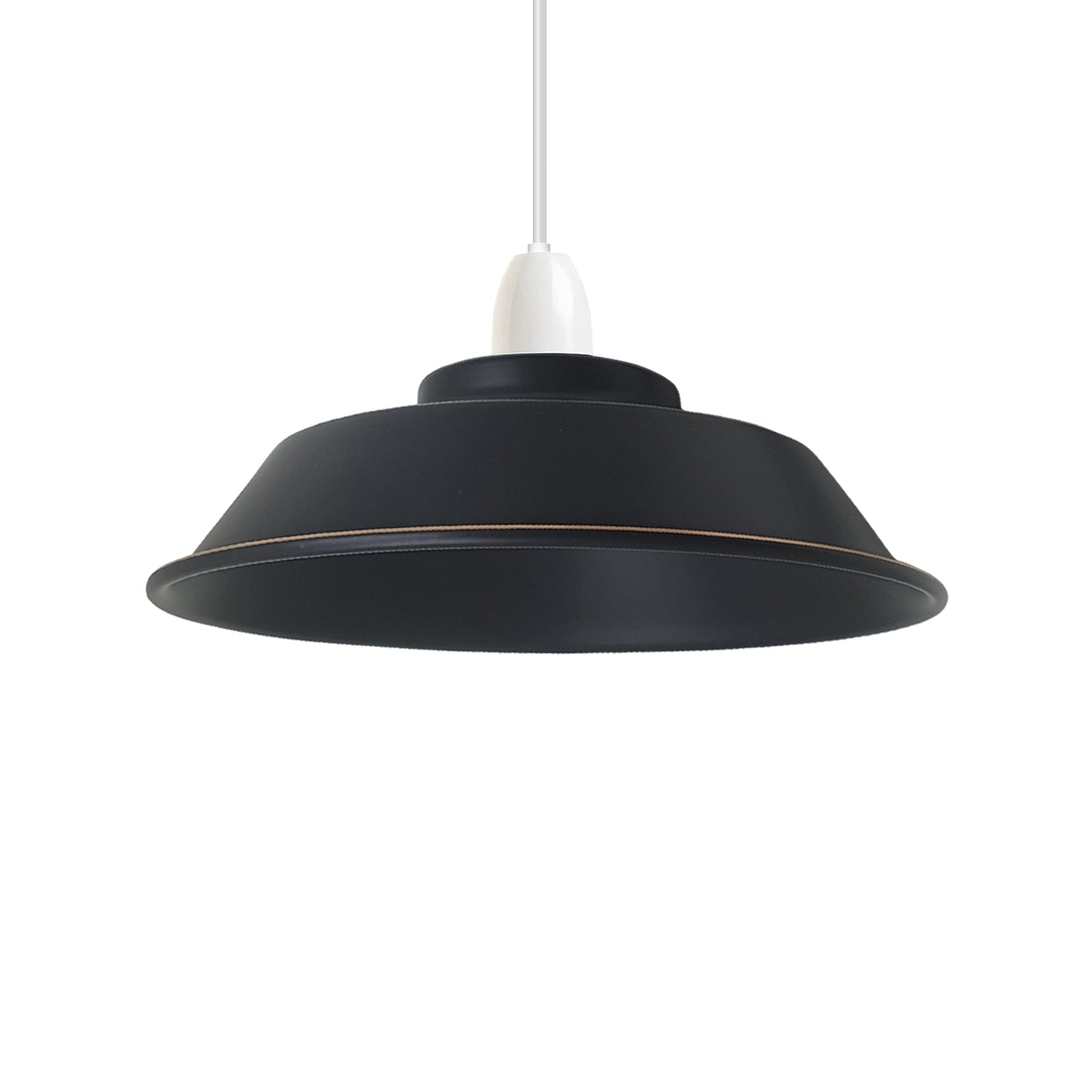 black metal lamp shade