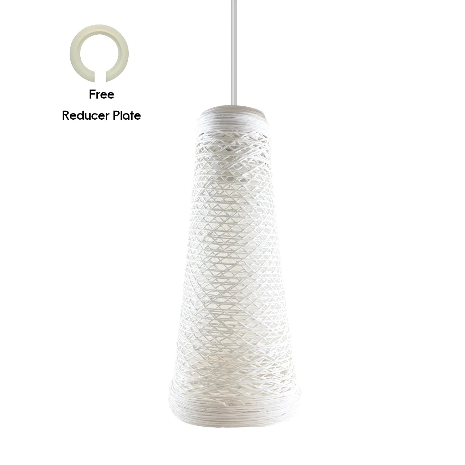 Wicker Vintage Rattan Lampshade E27 Barrel Light Shades 