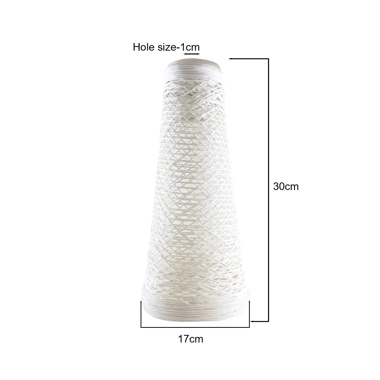 Wicker Vintage Rattan Lampshade E27 Barrel Light Shades 