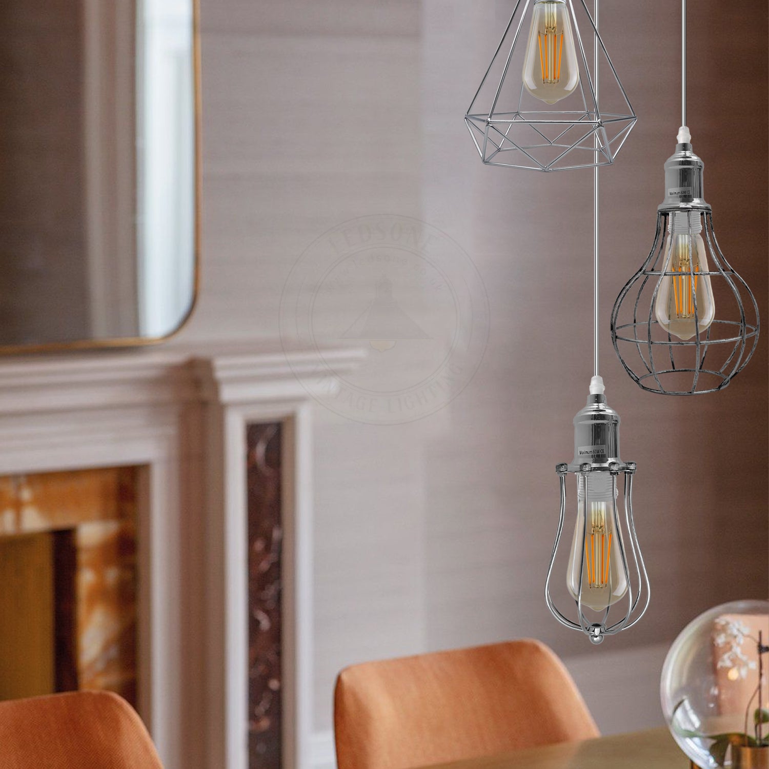 vintage-style ceiling pendant light