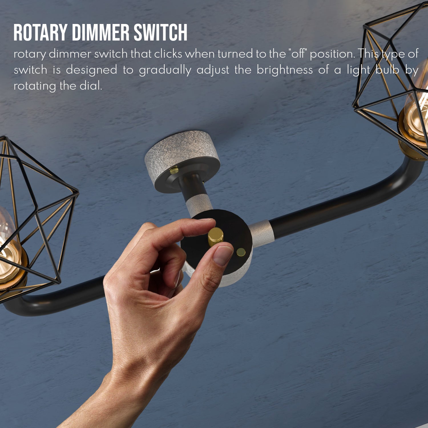 wall lamp with dimmer switch