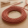 1M/5M/10M 3-aderige gedraaide perzik vintage elektrische stoffen kabel flex 0,75 mm~3369