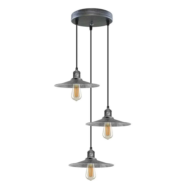 3-lichts hanglamp met metalen kap ~ 5138 – Ja