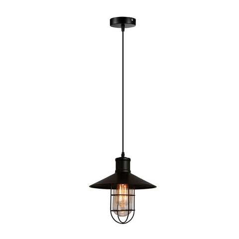 Moderne zwarte enkele hanglamp, perfect voor café, restaurant, bar~ 5142
