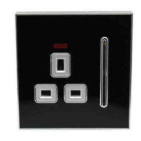 1-voudige wandcontactdozen en wandschakelaars, schroefloos met USB-stekker~5891