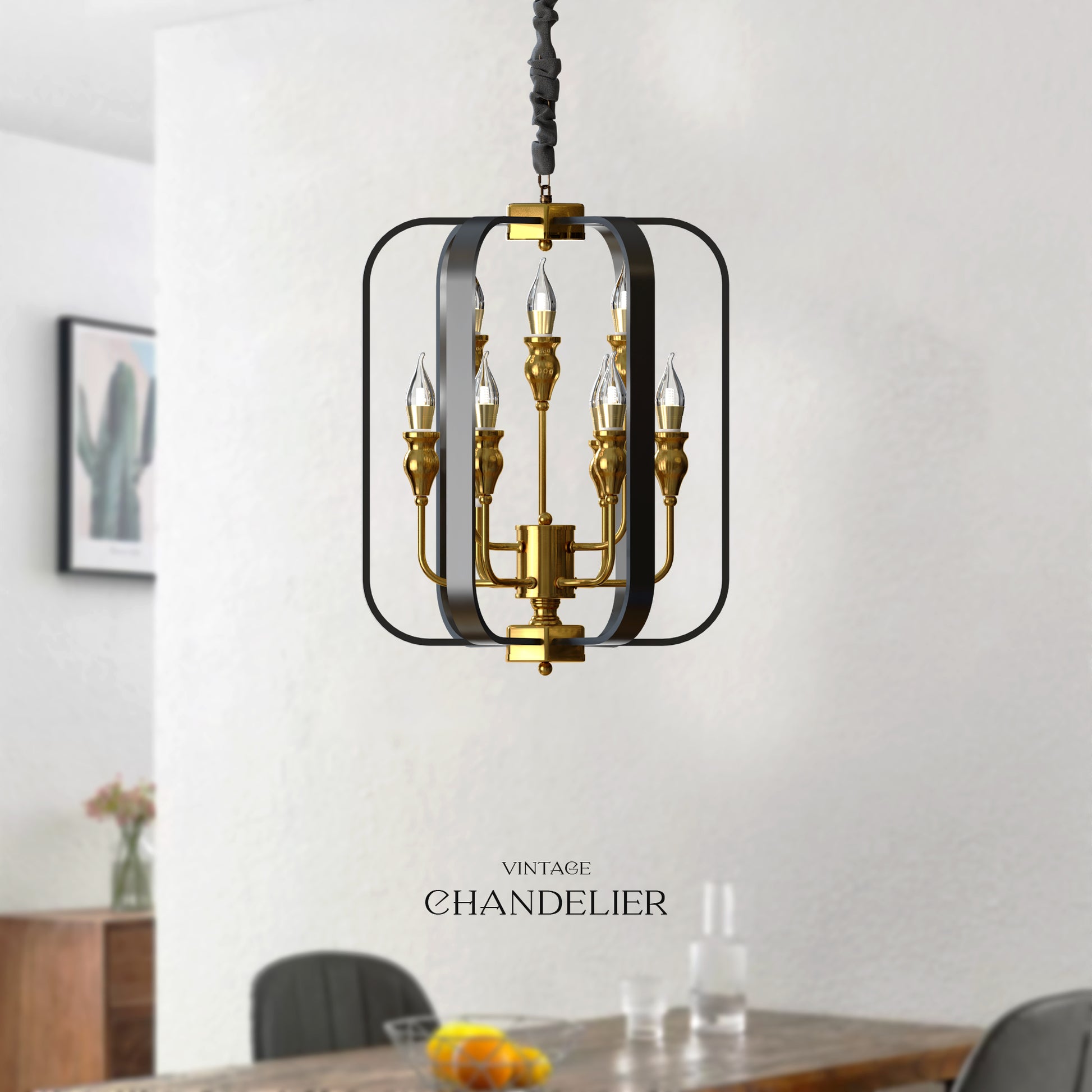 Black Metal Chandelier