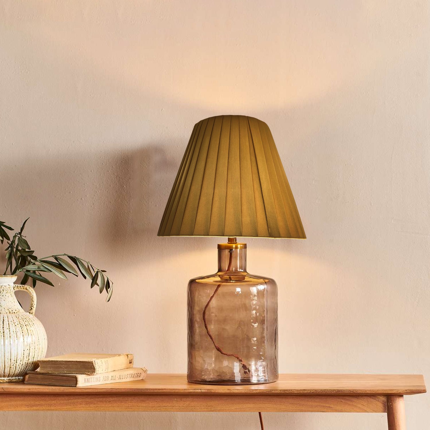 conical fabric lampshades