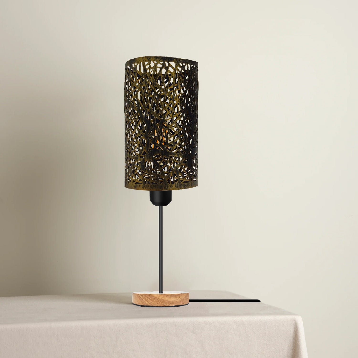 Wood Stand Wooden base table lamp Light 