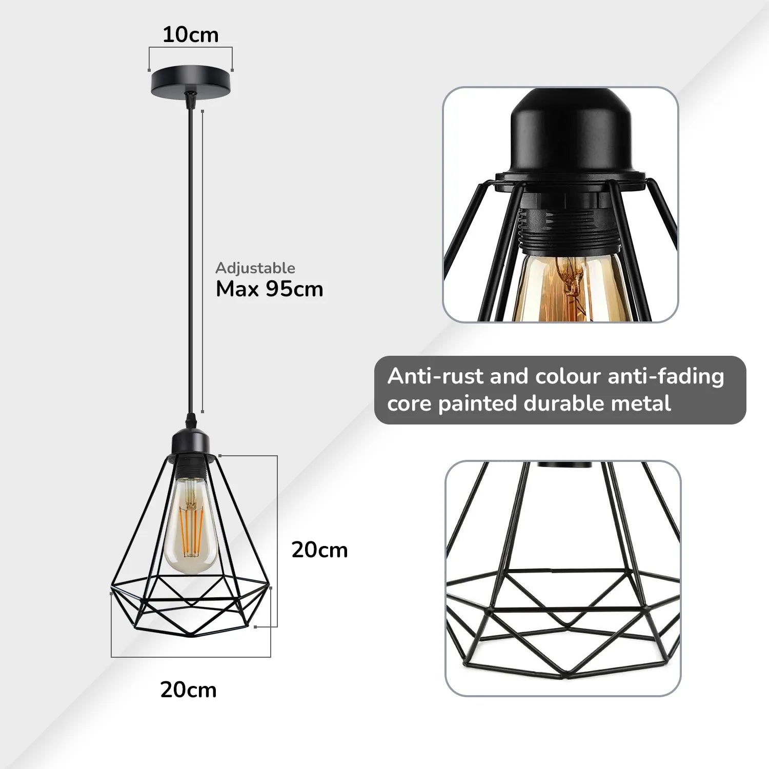 dark pendant lights LEDSONE
