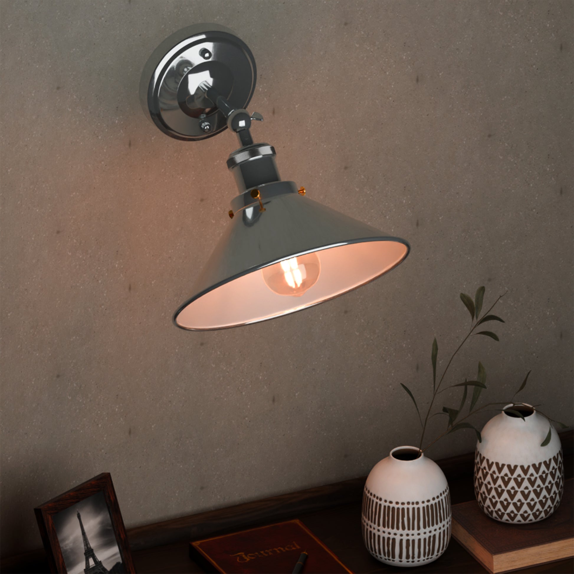 metal wall light fixture