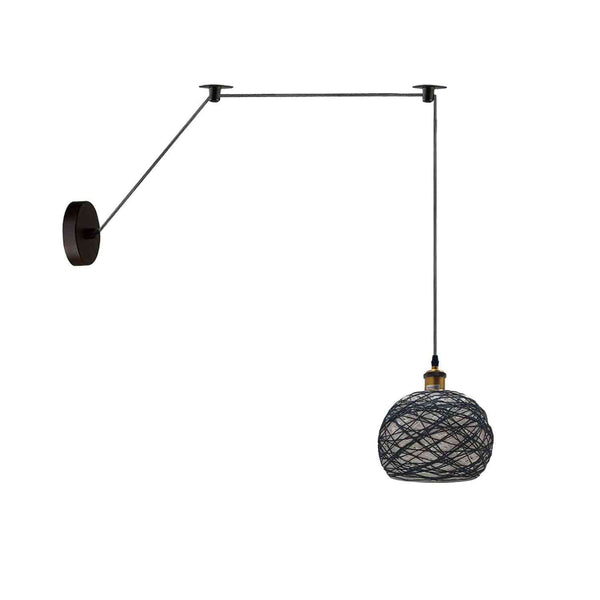Bamboo Hemp Ceiling Pendant Light Fixture~6440 – Style 3