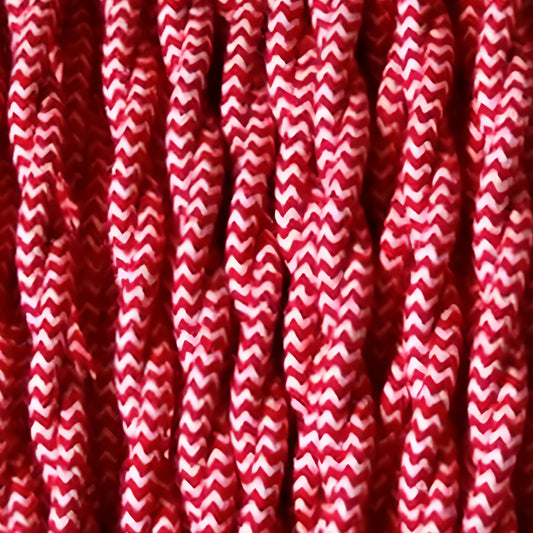 1m/5m/10m 2-aderige gedraaide Italiaanse gevlochten kabel, elektrische stoffen lampenkabel draadsnoer ~4784