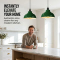 2 Set Metal Lamp Shades For Ceiling Lights Living Room ~6472