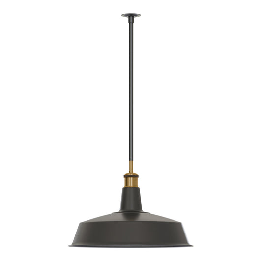 Zwarte metalen plafondlamp E27 conduit -5647