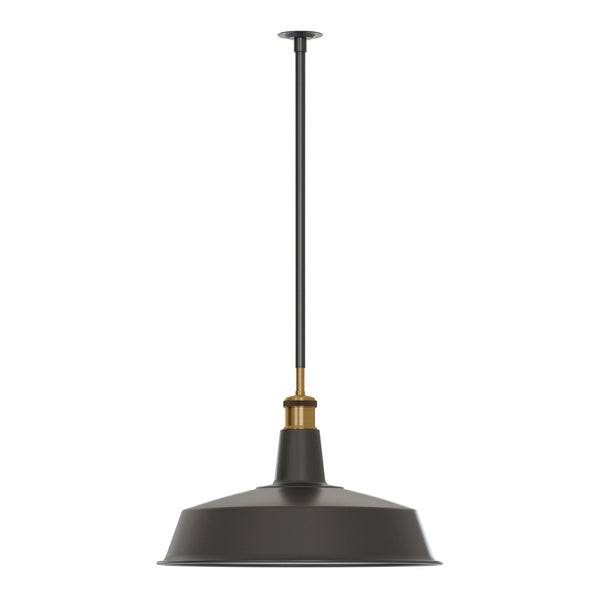 Zwarte metalen plafondlamp E27 conduit -5647 – Buisleidingset / Nee
