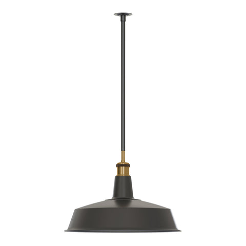 Zwarte metalen plafondlamp E27 conduit -5647