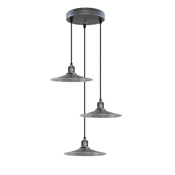 3-lichts hanglamp met metalen kap ~ 5138 – Nee