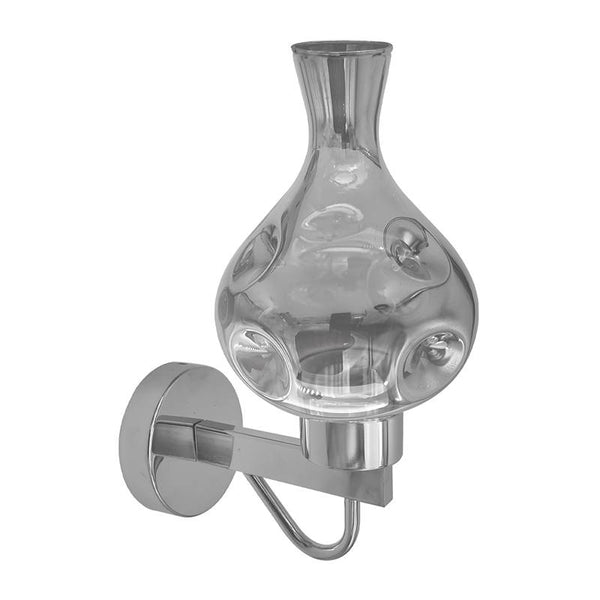 Vintage wandlamp, industriële wandlamp van gerookt glas ~4904 – Ja