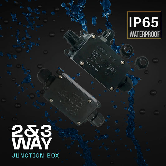 2 &amp; 3-weg IP65 waterdichte aansluitdoos | Ondergrondse kabelconnector ~1431